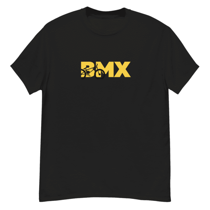 BMX T Shirt mens classic tee black front 630f5070ed114