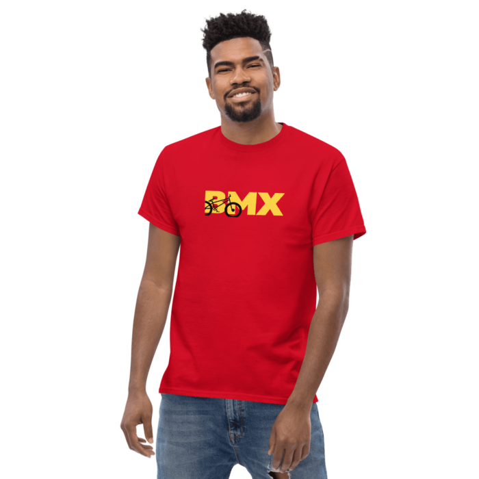 BMX T Shirt mens classic tee red front 2 630f5070eddb4