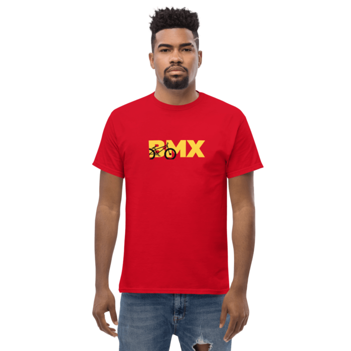 BMX T Shirt mens classic tee red front 630f5070ed611