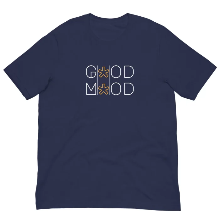 good mood unisex staple t shirt navy front 63368601e17db jpg