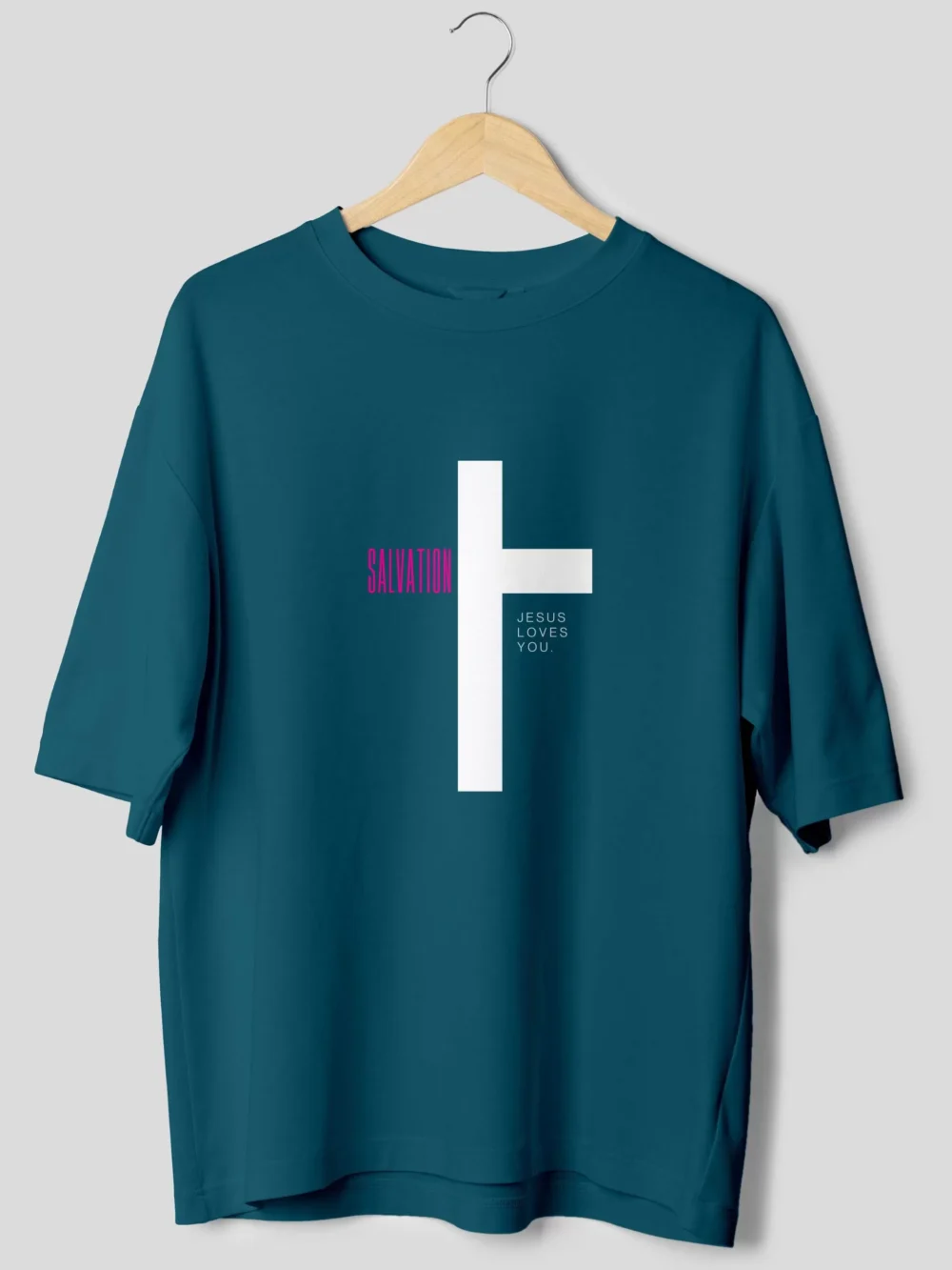 Salvation Jesus Loves You Oversized T-Shirt