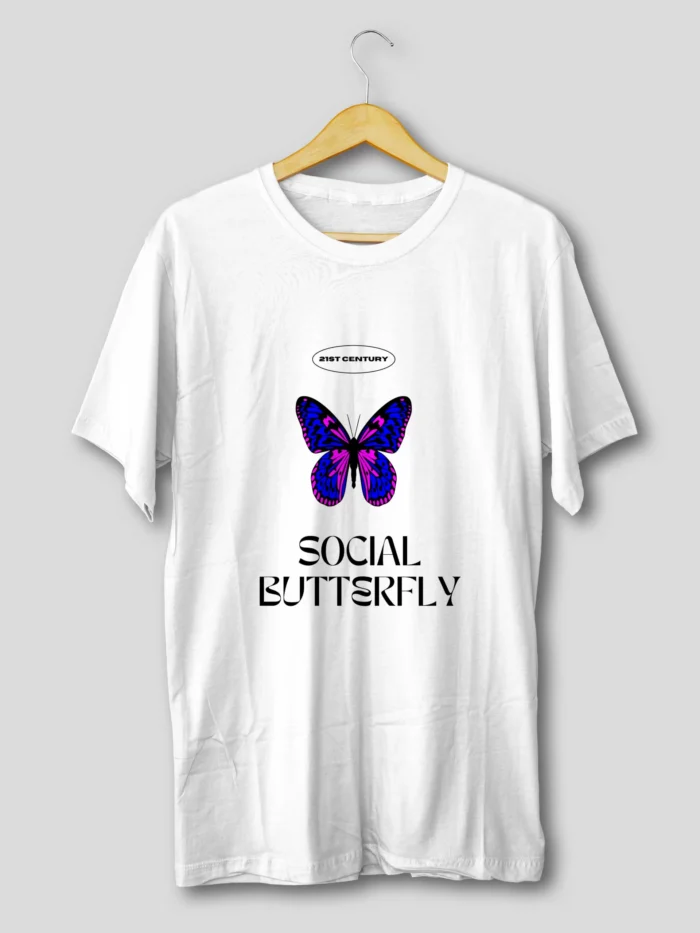 Social Butterfly Graphic T-Shirt for men