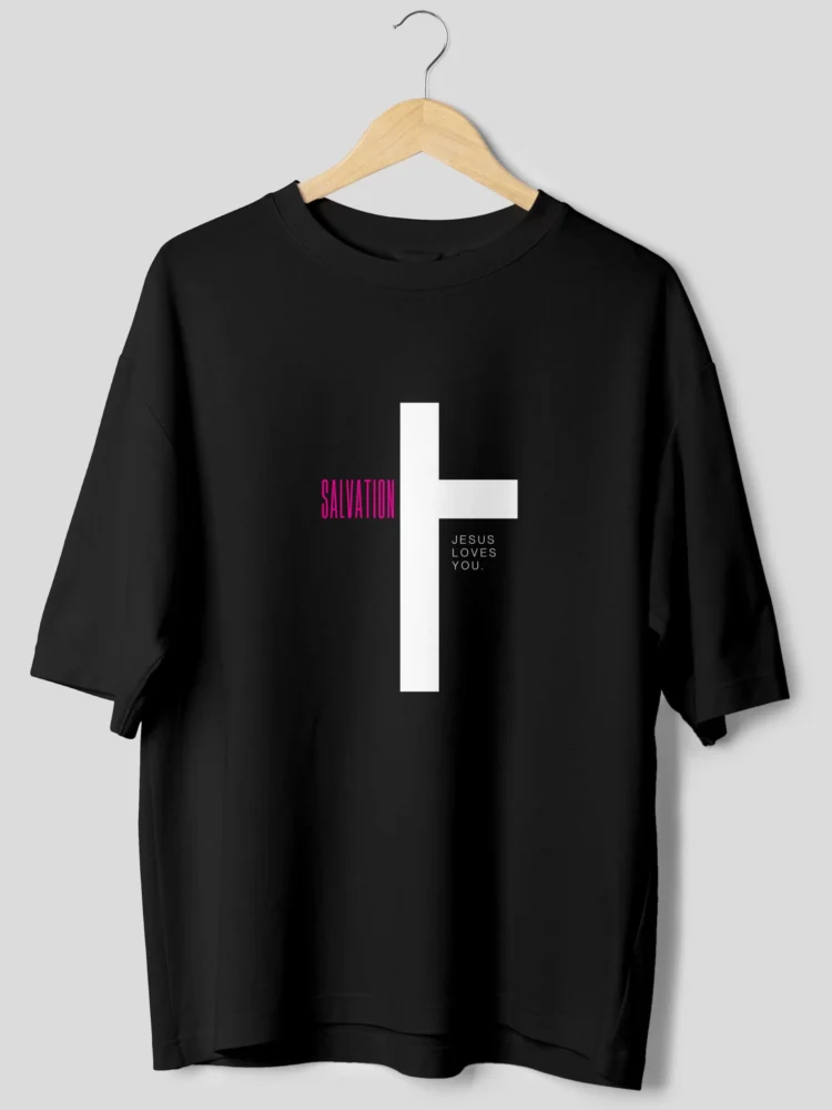 Salvation Jesus Loves You Oversized T-Shirt