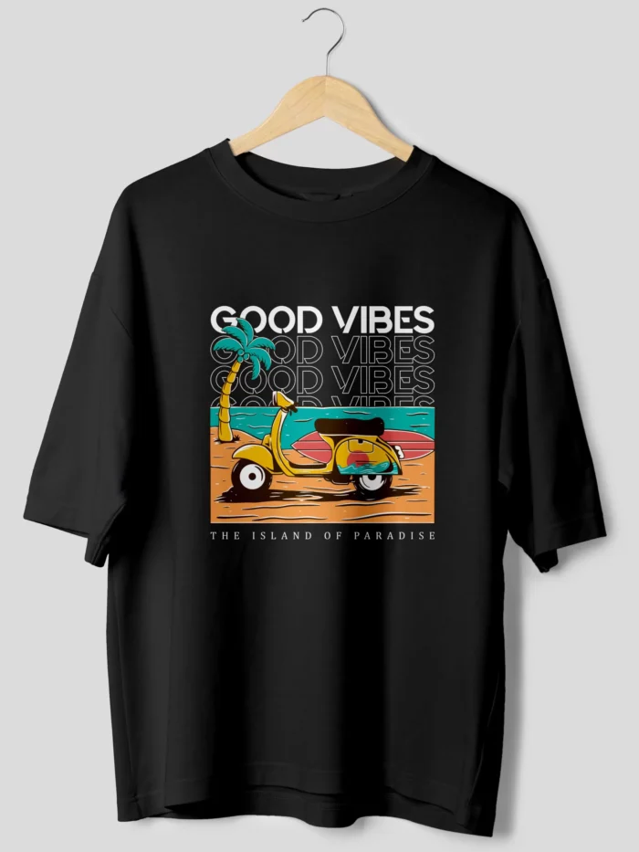 Good Vibes Front Hanging BLACK scaled