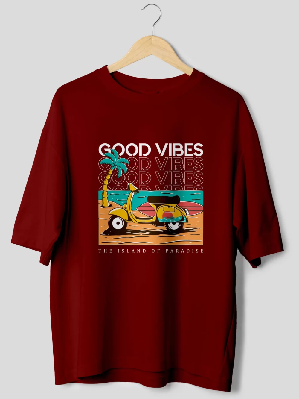 Good Vibes Retro Oversized T-Shirt