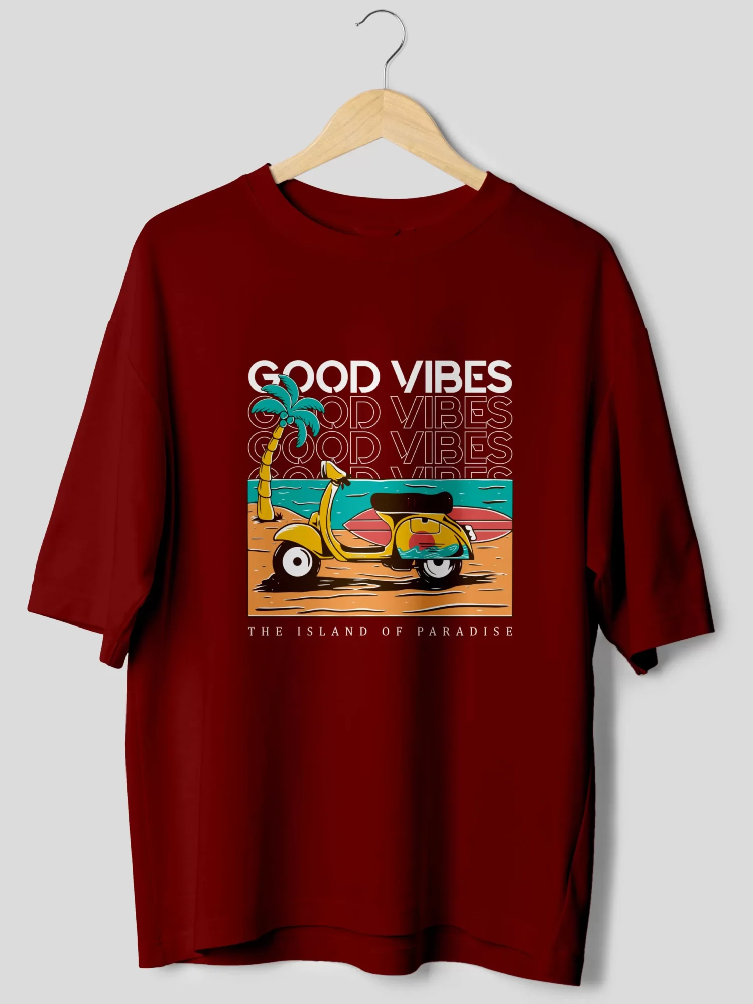 Good Vibes Retro Oversized T-Shirt