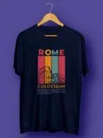 Rome Colosseum Oversized T-Shirt Navy