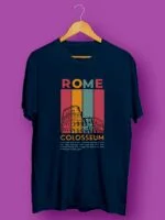Rome Colosseum Oversized T-Shirt Petrol Blue