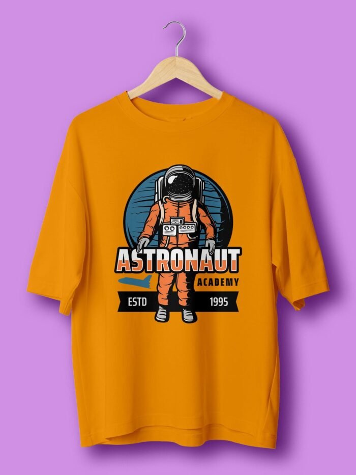 Astronaut Academy oversize tshirt Gold