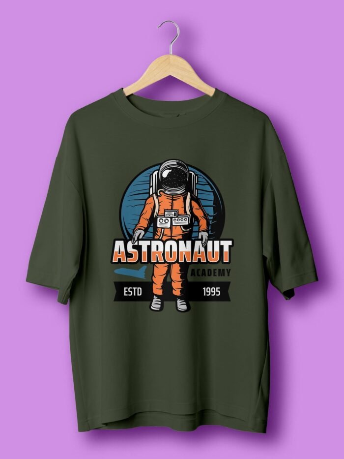 Astronaut Academy oversize tshirt Olive
