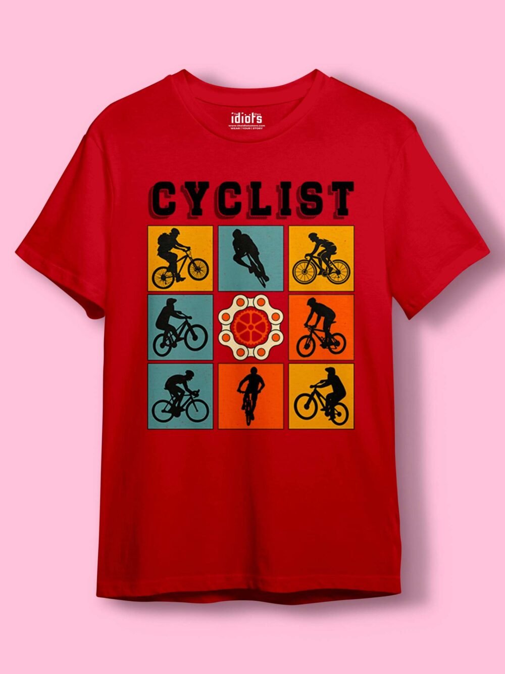 Cyclist Regular T-Shirt Red