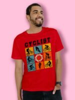 Cyclist Regular T-Shirt Red
