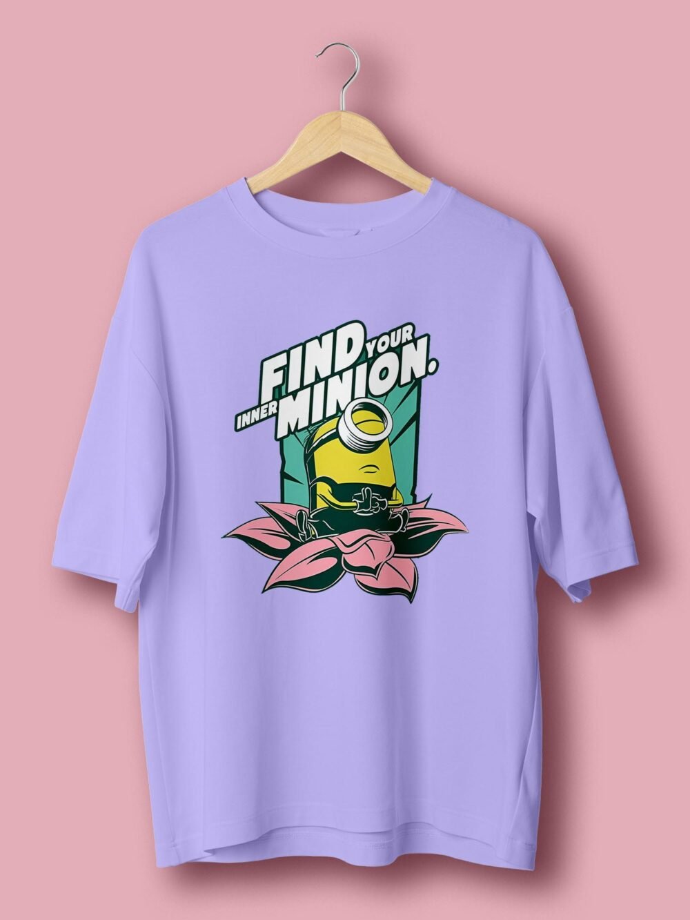 Find your inner Minion oversize tshirt Lavender