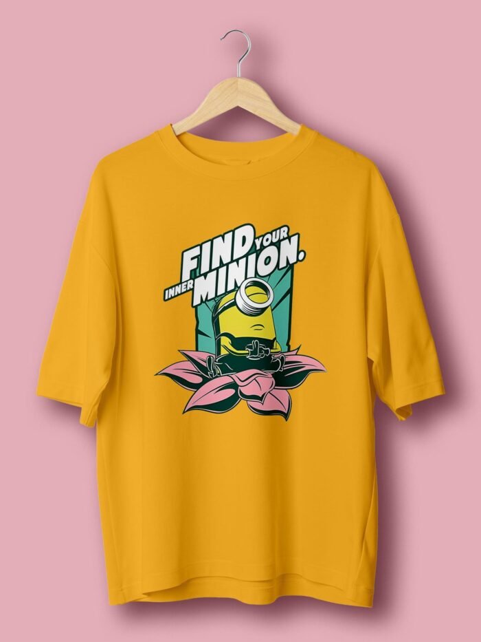 Find your inner Minion oversize tshirt Mustard