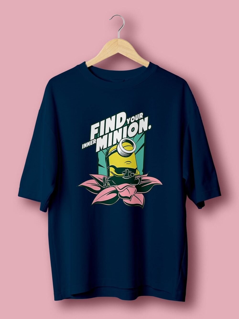 Find your inner Minion oversize tshirt Petrol