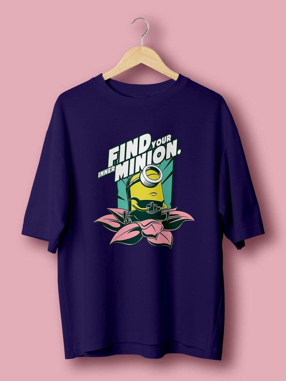 Find your inner Minion oversize tshirt Purple