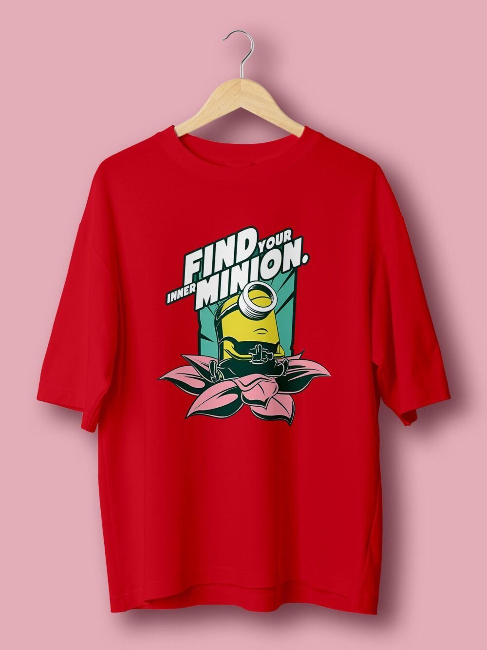 Find your inner Minion oversize tshirt Red