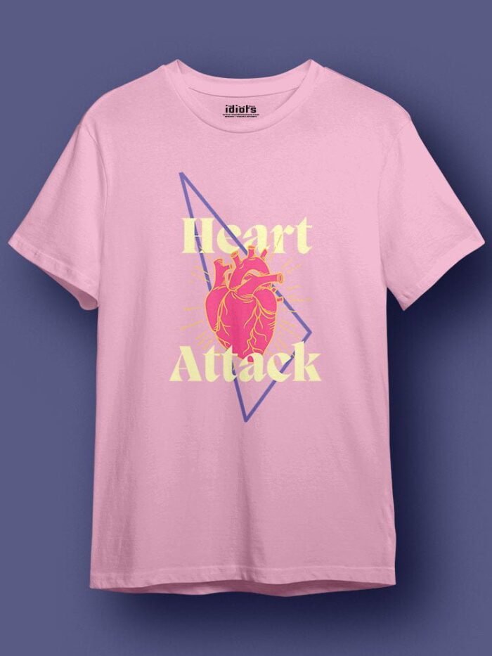 Heart Attack Regular T Shirt Light