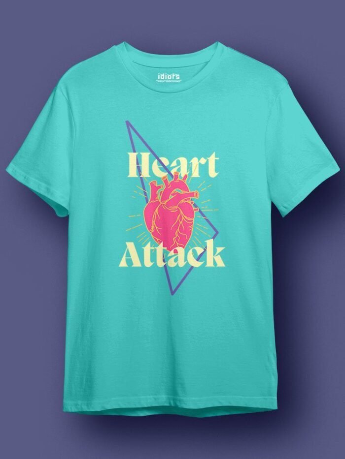 Heart Attack Regular T Shirt Mint