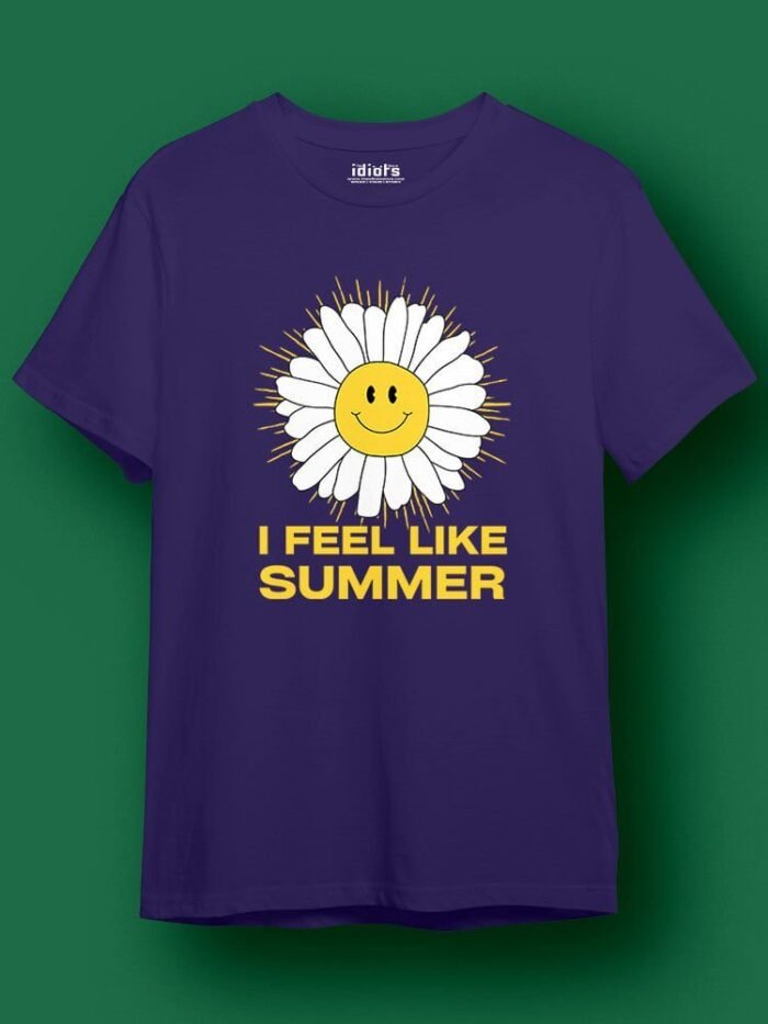 I Feel like Summer Regular T Shirt Purple