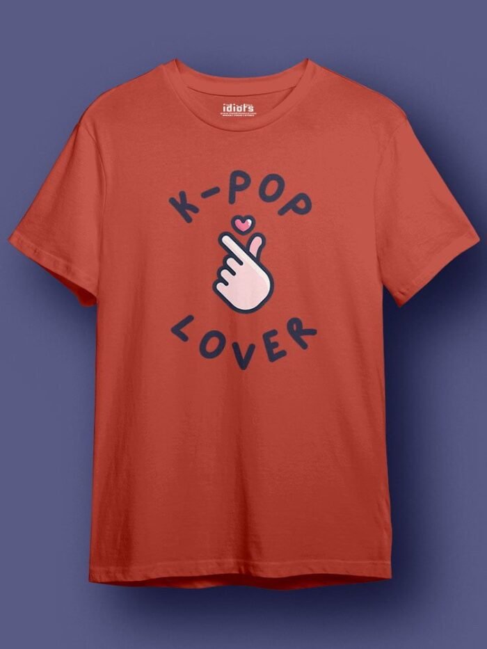 K Pop Lover Regular T Shirt Coral