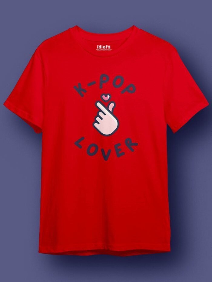 K Pop Lover Regular T Shirt Red