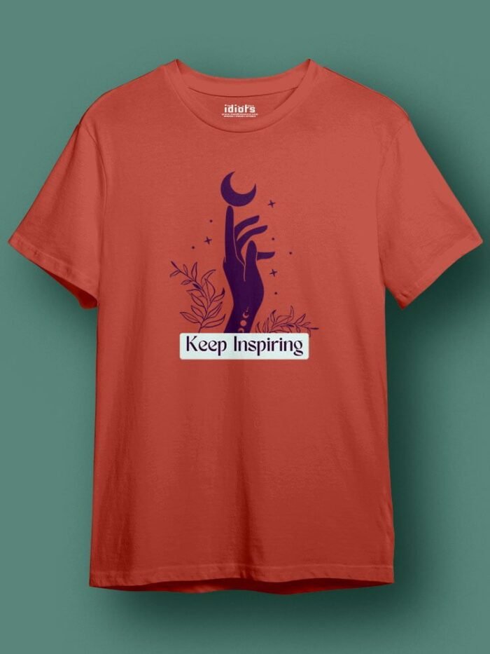 Keep Inspiring Regular T Shirt Coral