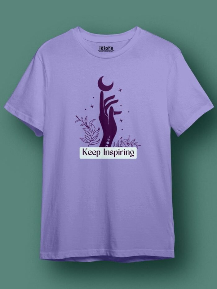 Keep Inspiring Regular T Shirt Sky Lavender