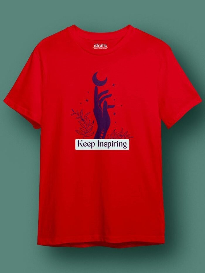 Keep Inspiring Regular T Shirt Sky Red