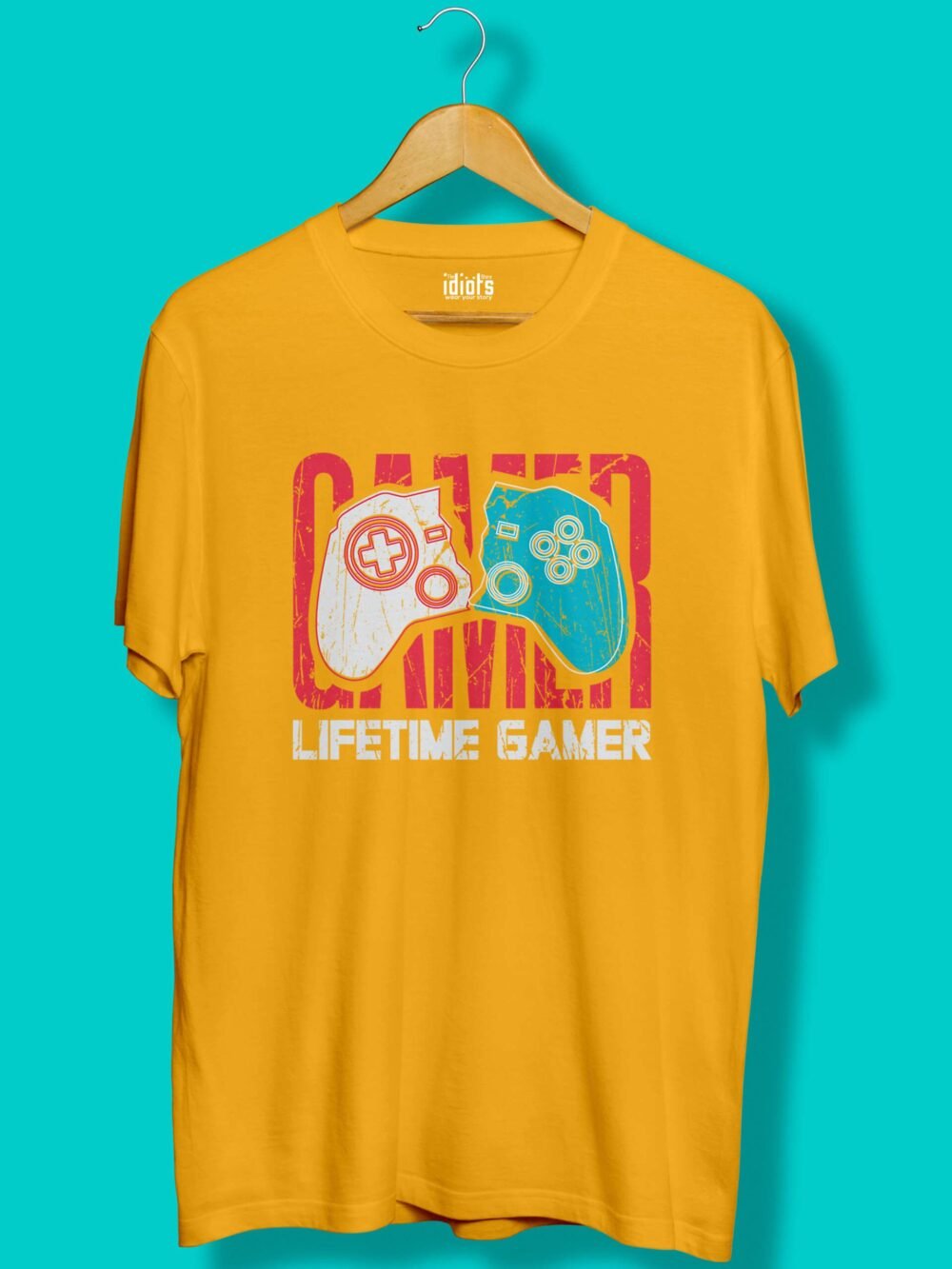 Lifetime Gamer Unisex T-Shirt Mustard