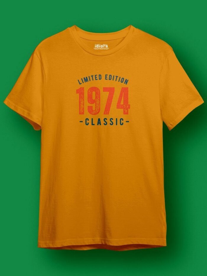 Limited Edition 1974 Regular T Shirt Gold