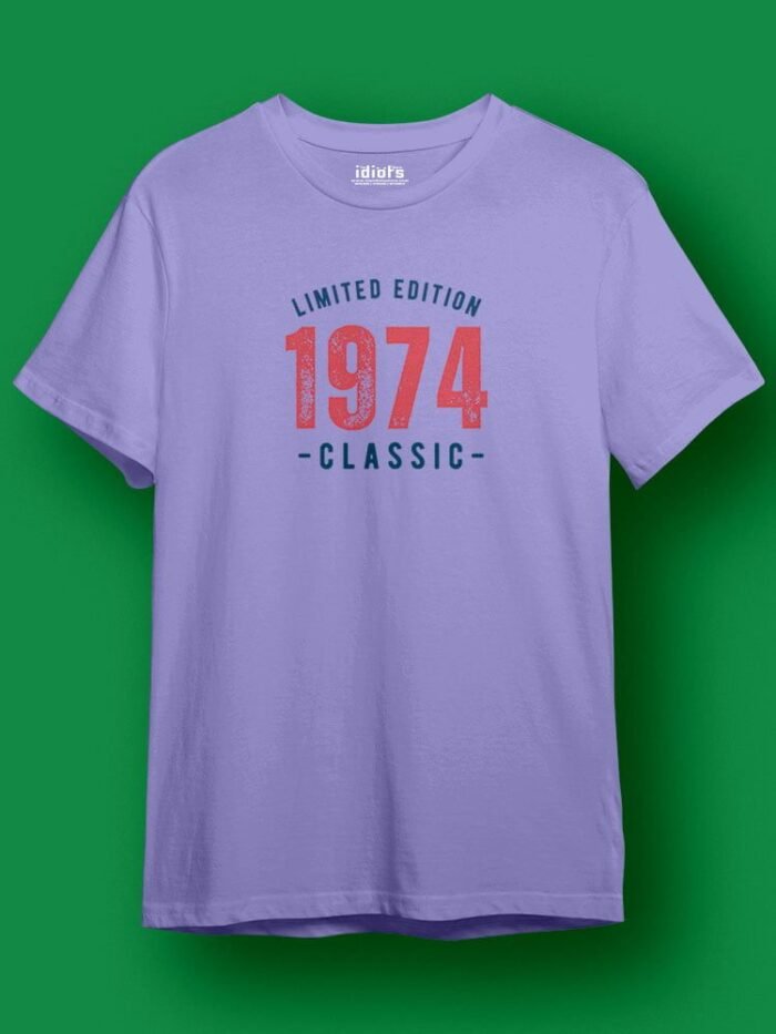 Limited Edition 1974 Regular T Shirt Lavender