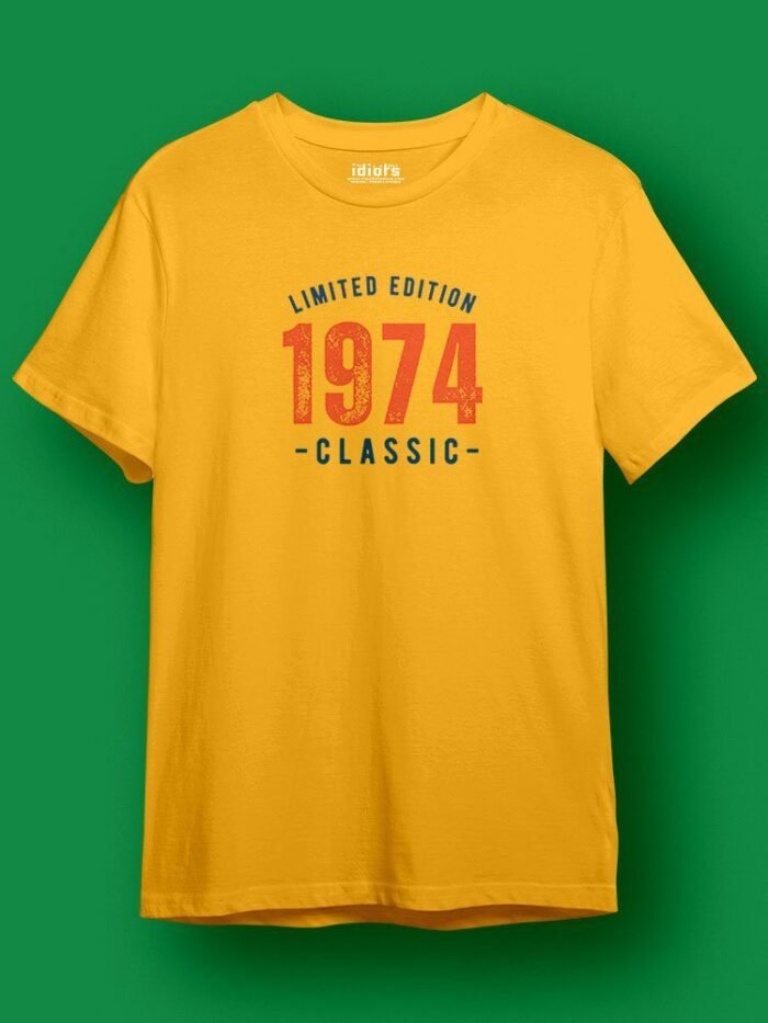 Limited Edition 1974 Regular T Shirt Mustard