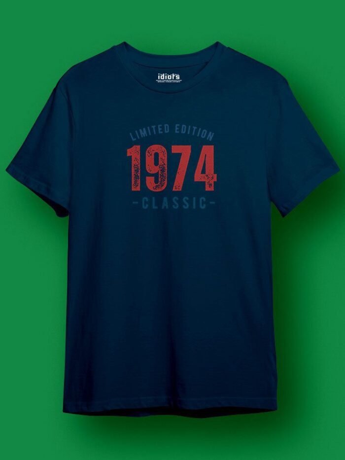 Limited Edition 1974 Regular T Shirt Petrol Blue