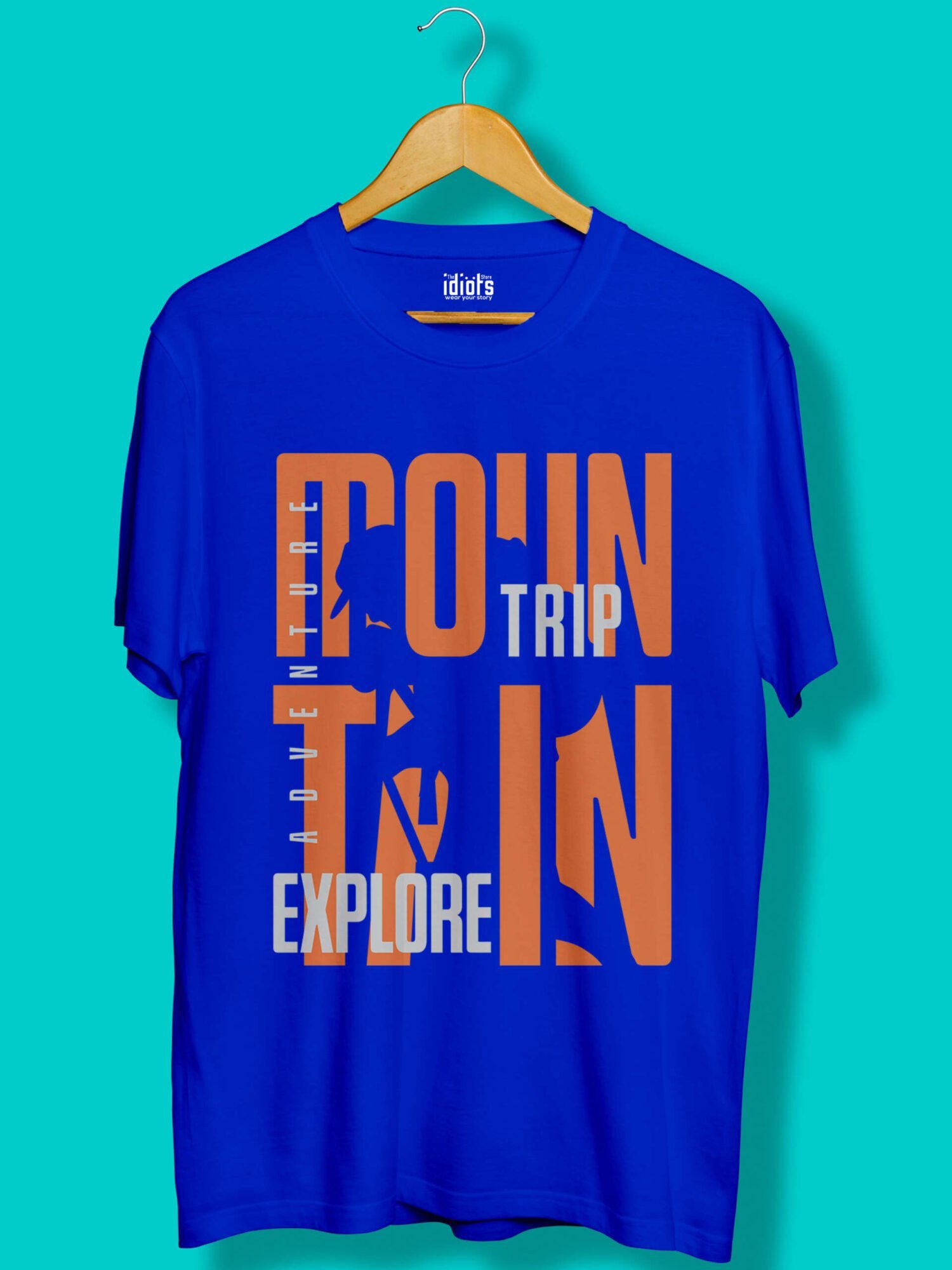 Mountain Trip Explore Unisex t-Shirt Royal Blue