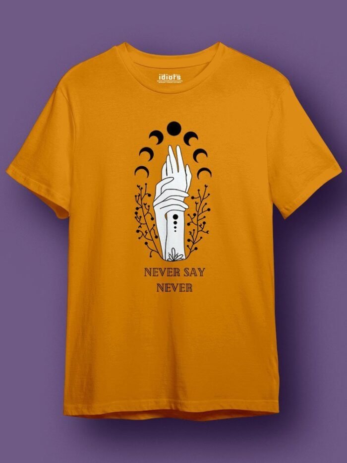Naver Say Never Regular T Shirt Sky Gold