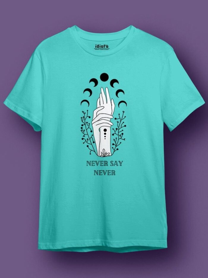 Naver Say Never Regular T Shirt Sky Mint