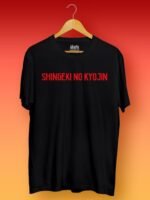 Shingeki no Kyojin Oversized T-Shirt Black Front