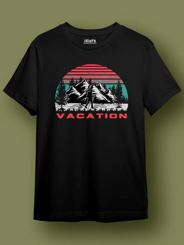 Vacation Regular T Shirt Black