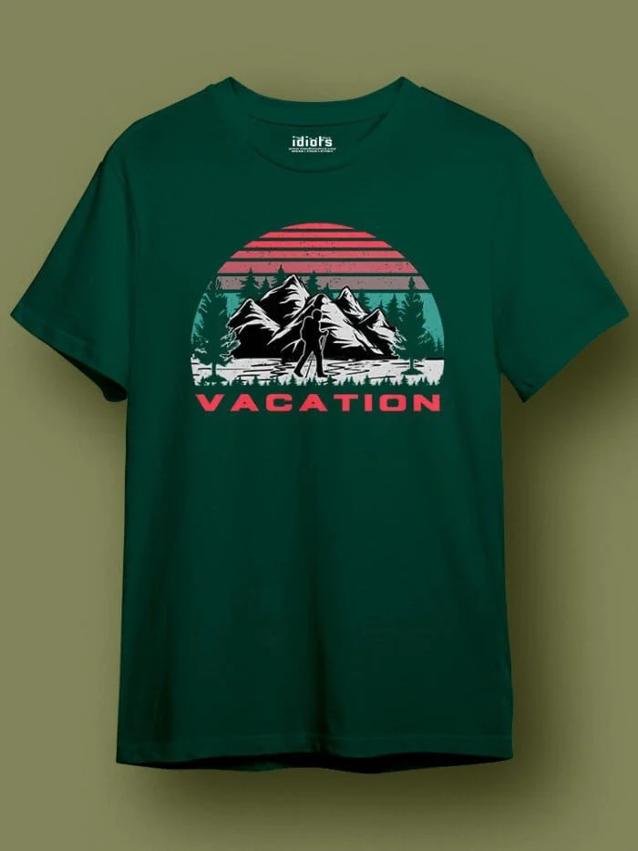 Vacation Regular T Shirt Green