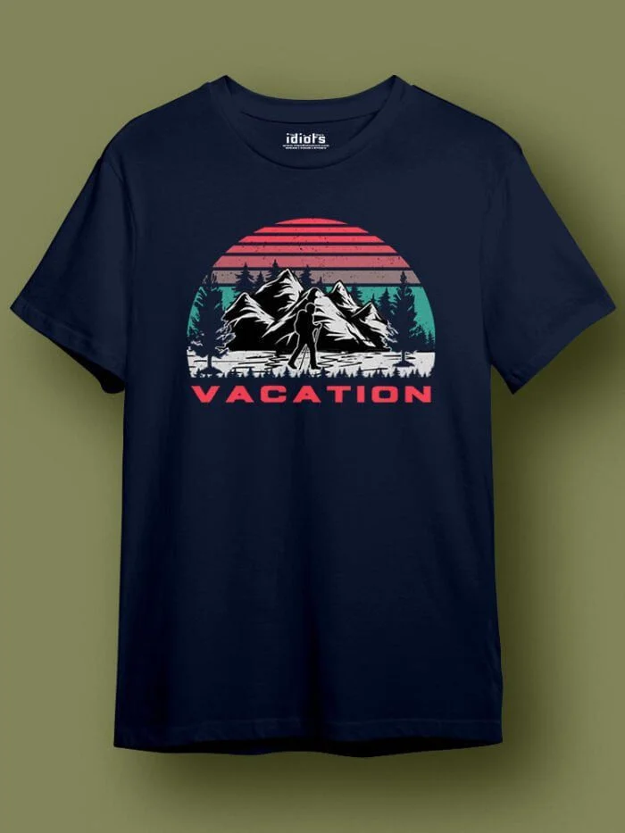 Vacation Regular T Shirt Navy