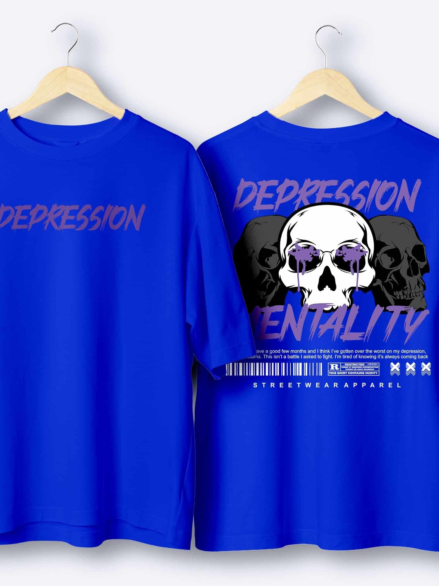 Depression Mentality Skull