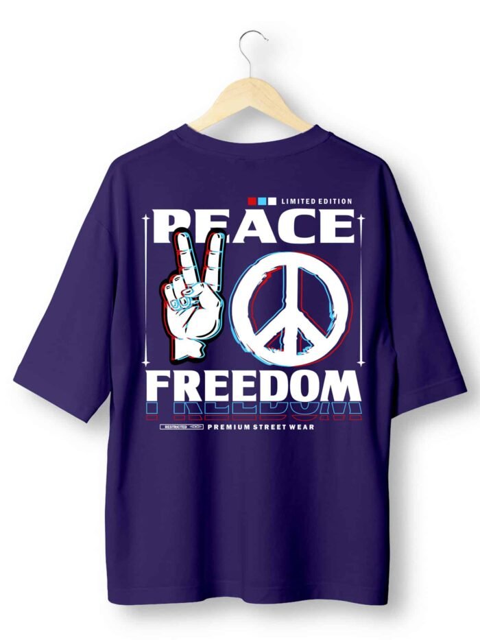 Freedom Peace Oversized T-Shirt