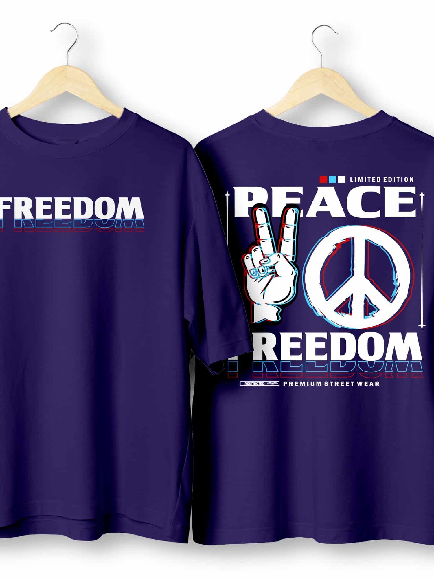 Freedom and Peace Oversized T-Shirt