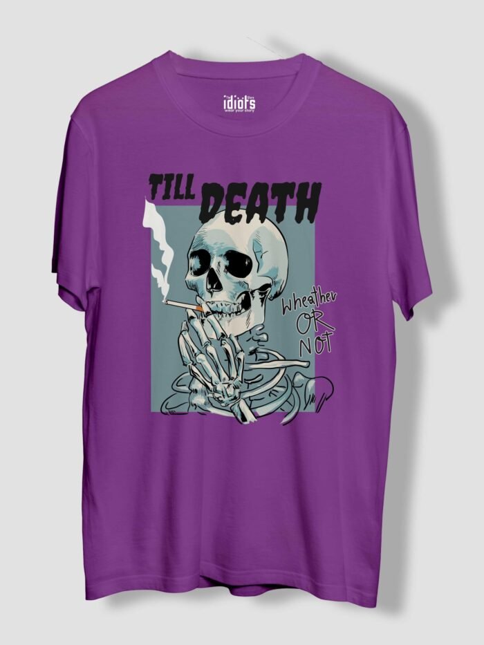 Till Death Skeleton Printed Unisex T-Shirt