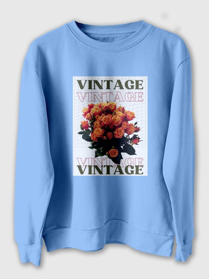 Evoke timeless style with our vintage printed sweatshirt, tailored for both men and women. Embrace the nostalgia and make a fashion statement with this unique, high-quality apparel. Elevate your wardrobe with a touch of retro charm and comfort.
