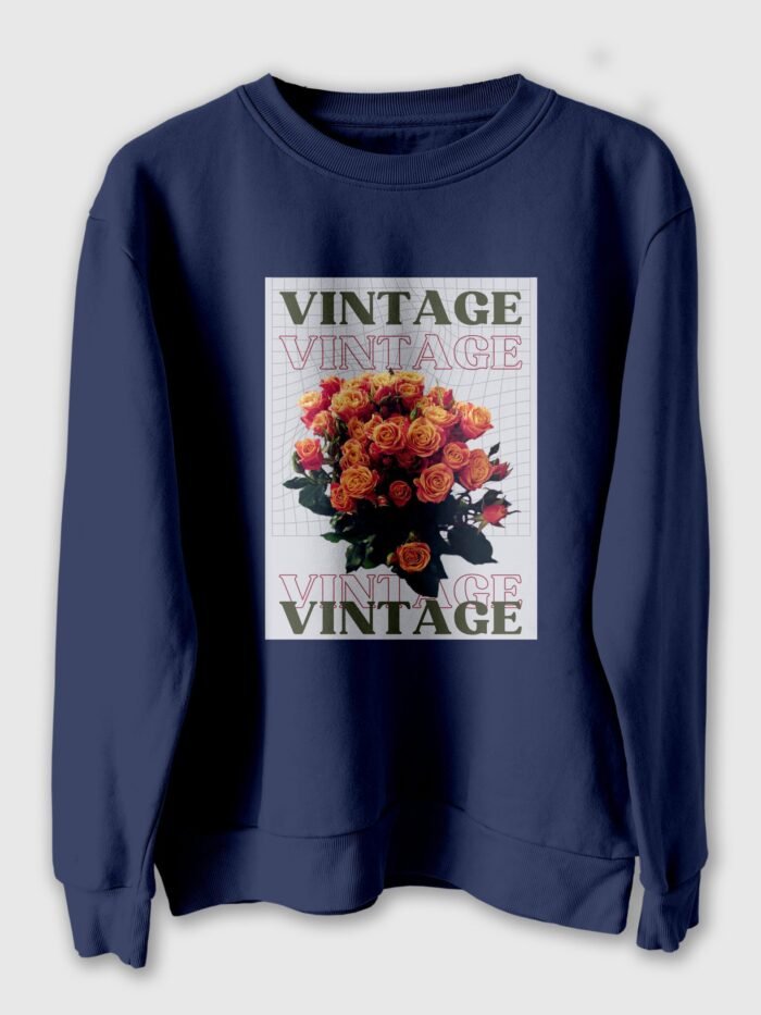 Vintage Printed Sweatshirt for Men and Women