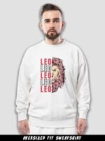 Leo Lion Graphic Printed Sweatshirt