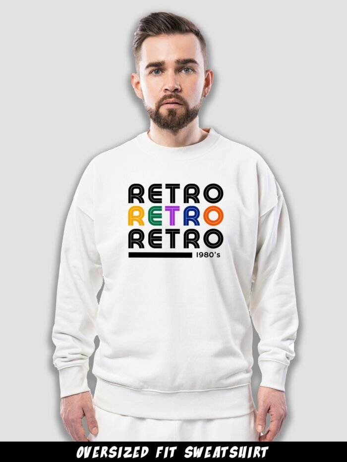 1980's Retro Vintage Printed Sweatshirt