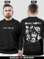 Skull Supply Sweatshirt Black